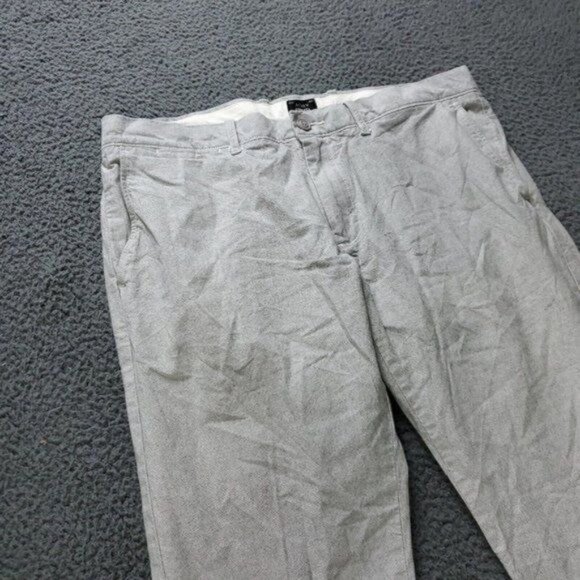 J Crew 484 Slim Stretch Pants Gray Mens Size 34x29 Measured - Picture 4 of 7
